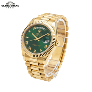 Day-date Presidential Yellow Gold Green Dial Clone Rolex Watch