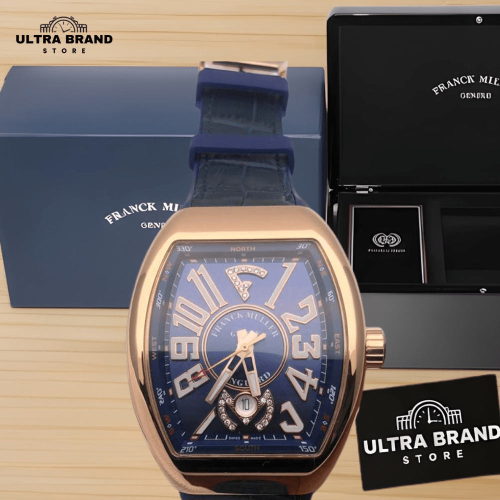 Franck Muller Vanguard V45 Yachting Rose Gold Blue Dial - Image 2