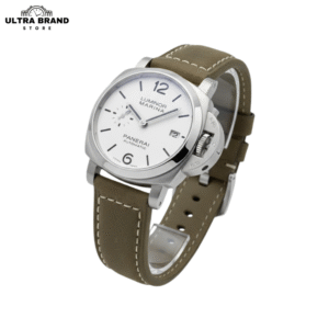 PAM1394 White Dial Brown Strap Luminor Marina Panerai Automatic Swiss P9010 Clone Movement