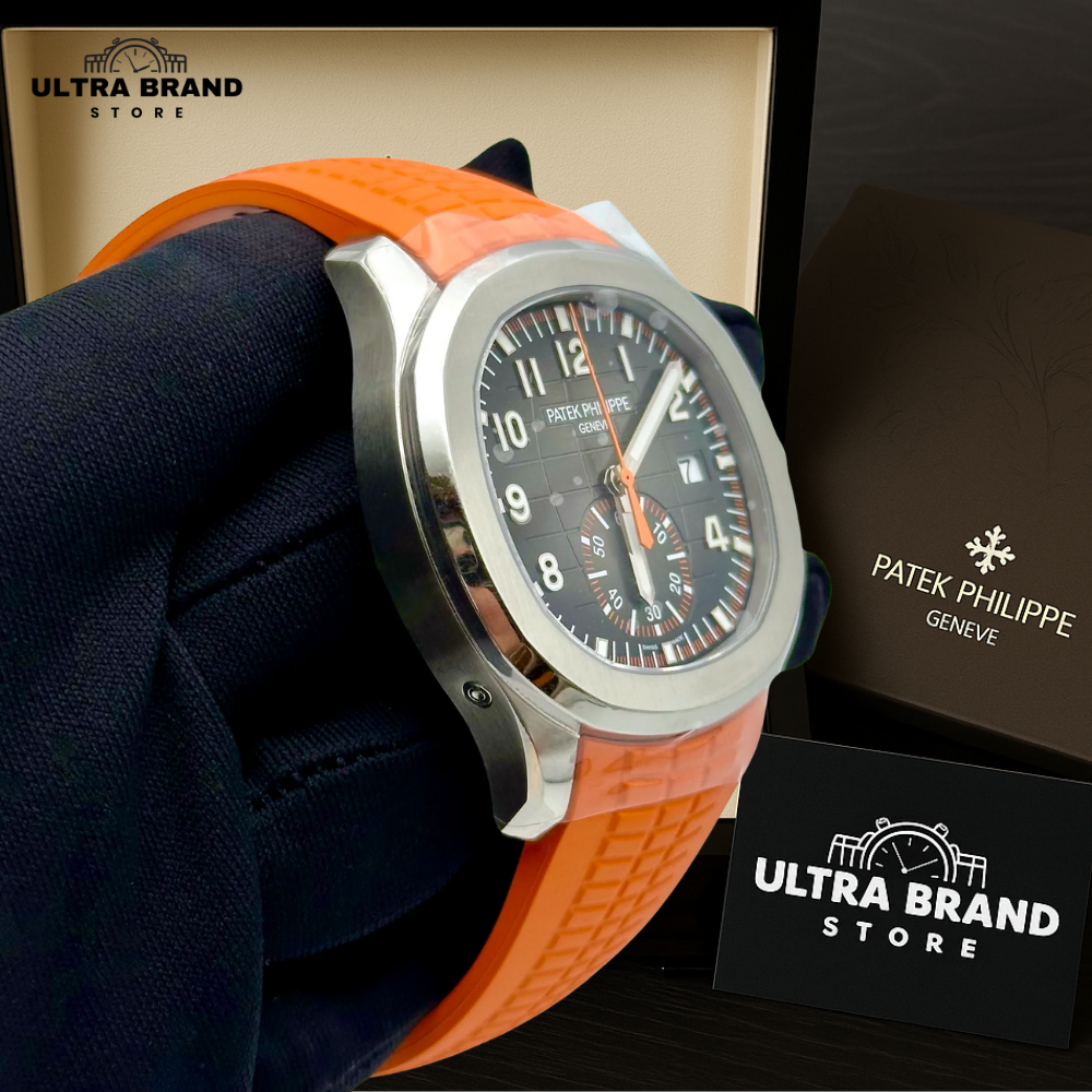 Patek Philippe Aquanaut 5968A Orange Strap Replica - Image 3