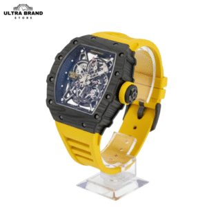 Richard Mille Rafael Nadal RM35-02 Yellow Strap Black Carbon Fiber Case Super Clone