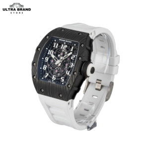 RM055 Black Case White Rubber Strap Swiss RMUL Movement