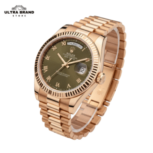 Rolex Day-date 60th Anniversary Rose Gold Olive Green Face