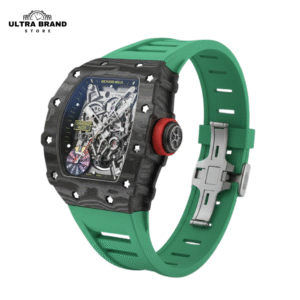 RM35-02 Rafael Nadal Green Rubber Strap Swiss Clone Movement Super Replica Watch