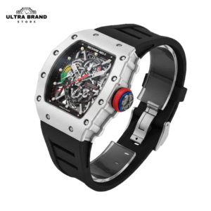 Richard Mille RM35-02 White NTPT Carbon Fibre Case Black Strap