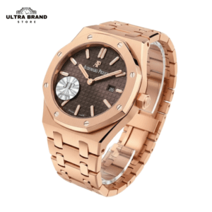 Royal Oak Rose Gold Brown Dial Swiss Movement Replica