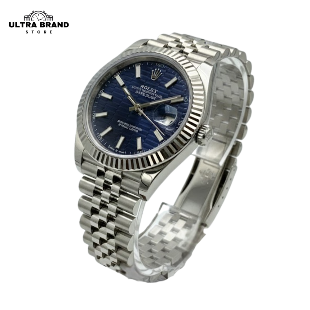Rolex Datejust 41 Blue Motif Dial 3235 Swiss Movement Replica