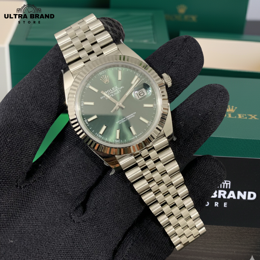 Rolex Datejust 41 Mint Green Dial 3235 Movement Replica Clean Factory - Image 3