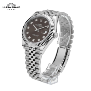 Rolex Datejust 41 Rhodium Grey Dial Diamond Hour Markers Super Fake