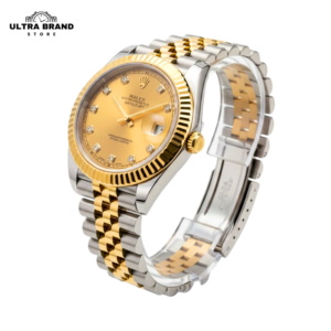 Rolex Datejust two tone iced numerals super clone Iced Numerals