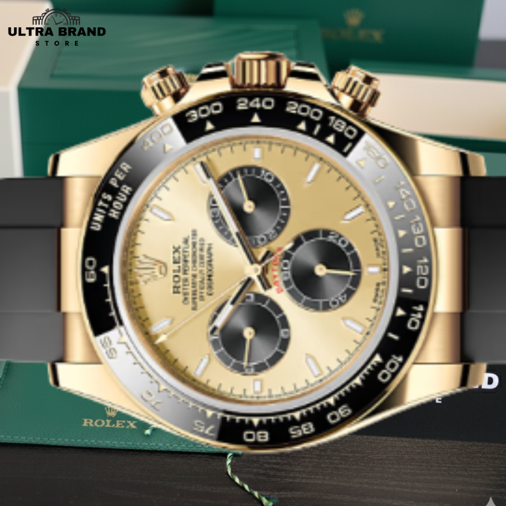 Rolex Daytona Pikachu Oysterflex Yellow Gold Replica Ref126518 - Image 2