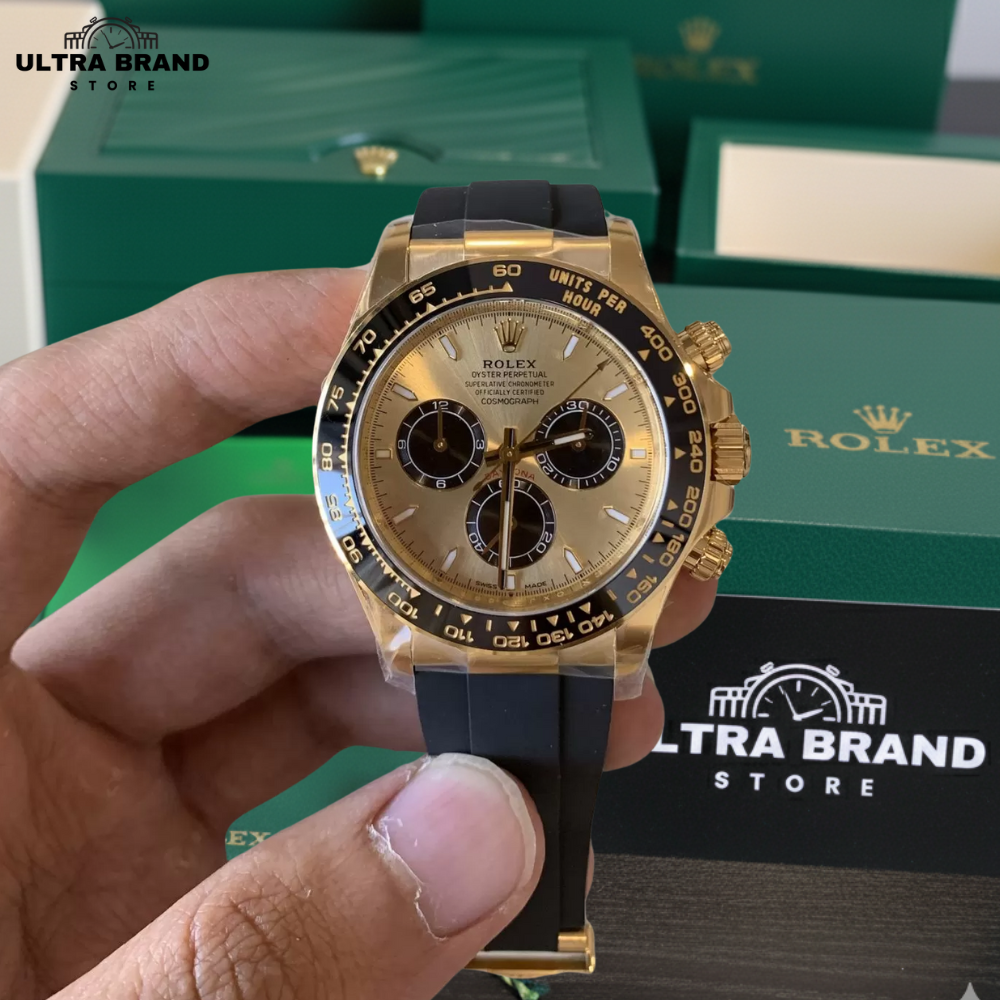 Rolex Daytona Pikachu Oysterflex Yellow Gold Replica Ref126518 - Image 3