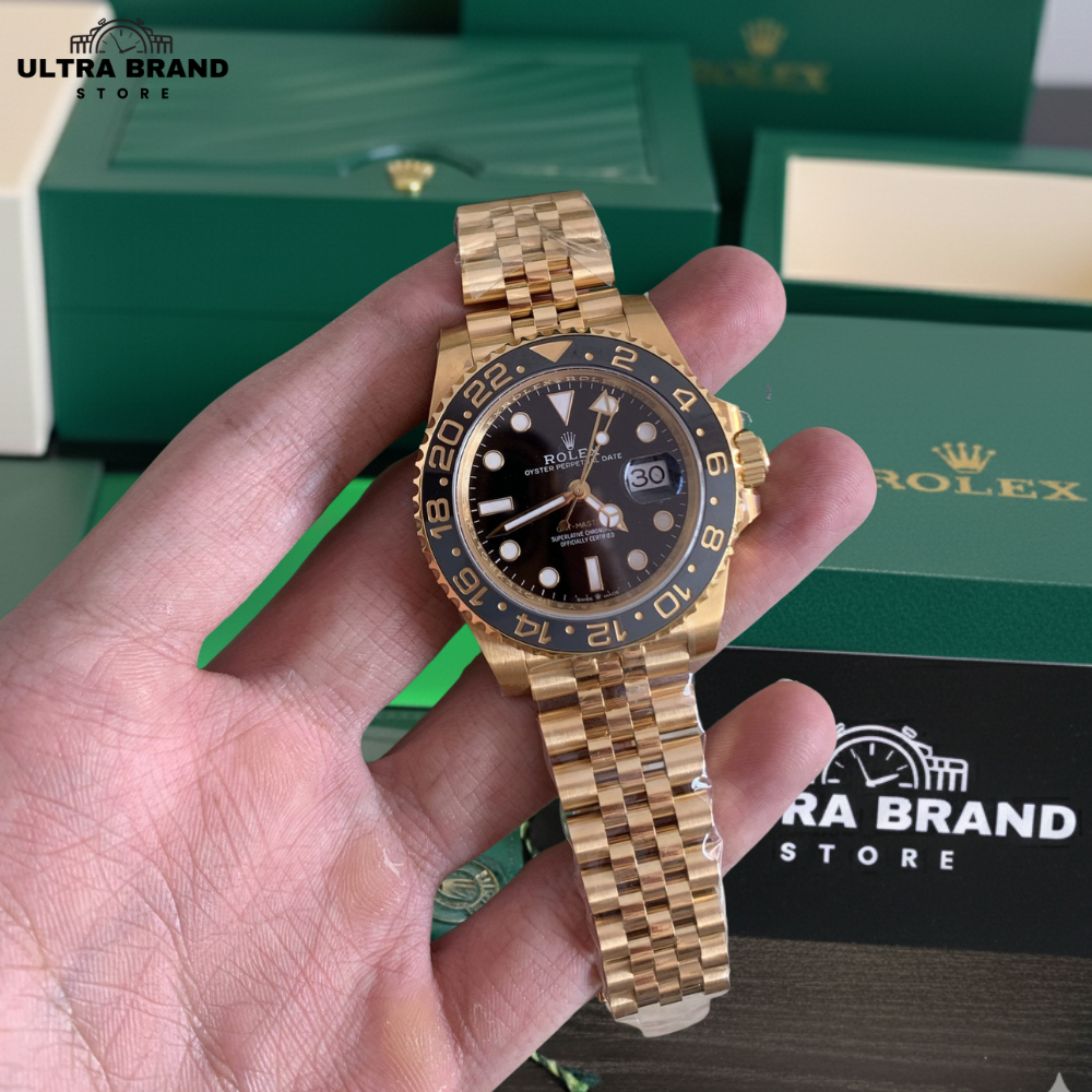 Rolex GMT Master 2 Gold Jubilee 126718GRNR Replica 3285 Clone Movement - Image 2
