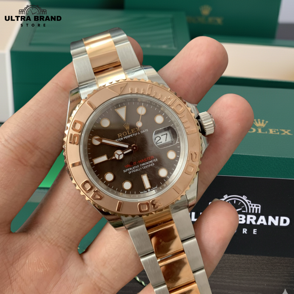 Yacht Master 40 Rose Gold Chocolate Dial 3235 Movement Super Replica - Image 2